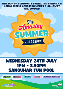Wednesday 24th July 1pm - 3.30pm Sanquhar Fun Pool